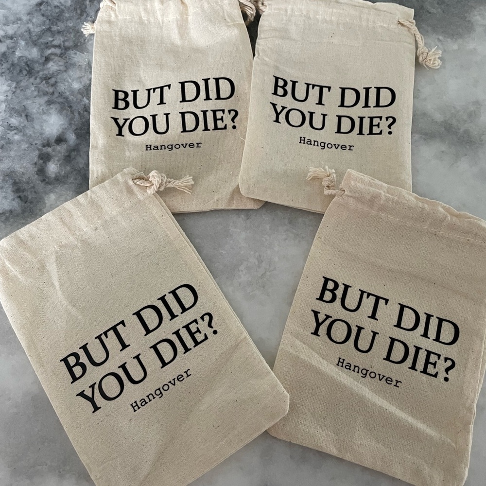 The Hangover favor bags